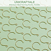 Unicraftale 40Pcs Ion Plating(IP) 304 Stainless Steel Earring Hooks STAS-UN0036-42-4
