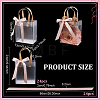 Rectangle Frosted PVC Packing Tote Bags ABAG-WH0032-128-2