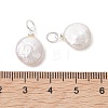 Natural Baroque Pearl Keshi Pearl Pendants PALLOY-JF05372-4