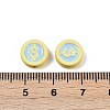 Spray Painted Alloy Beads PALLOY-S038-09C-2