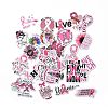 Cartoon Breast Cancer Awareness Ribbon Paper Stickers Set DIY-G066-17-1