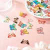 48Pcs 8 Styles Translucent Resin Pendants FIND-SW0001-27-5