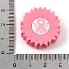 Breast Cancer Awareness Pink Ribbon Theme Silicone Beads SL-CBA6E7F-01B-3