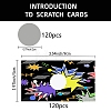 CRASPIRE 120 Sheets Rectangle Coated Scratch Off Film Reward Cards DIY-CP0006-93B-2
