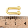 Rack Plating Brass U Shape Links Buckle for Dress Lingria Bikini Swimming Wear Accessories KK-A224-24B-G-3