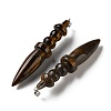 Natural Tiger Eye Big Pendants G-H338-03P-04-2