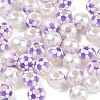 Sports Printed ABS Plastic Beads PL-CBA1C22-04-1