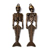 Tibetan Style Alloy Big Pendants TIBE-Q067-01AB-NR-1