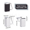Unicraftale 2Pcs 2 Colors Aluminum Alloy Portable Ashtray with Lid AJEW-UN0001-29-5