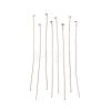 Tarnish Resistant Jewelry Tools and Equipment Decorative Stainless Steel Flat Head Pins X-STAS-E023-0.6x40mm-1