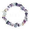 3Pcs 3 Style Natural Mixed Gemstone Chips Beaded Stretch Bracelets Set for Women BJEW-FZ00006-3
