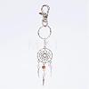 Woven Net/Web with Feather Alloy Keychain KEYC-JKC00113-2