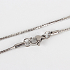 Tarnish Resistant 304 Stainless Steel Snake Chain Necklace Making STAS-P045-18P-1