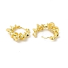 Rack Plating Brass Twist Round Hoop Earrings for Women EJEW-E270-20G-2