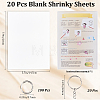 DIY Rectangle Plastic Heat Shrink Sheets Keychain Making Kits DIY-WH20010-13-2