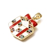 Brass Micro Pave Colorful Cubic Zirconia Pendants KK-CBAA632-28G-2