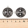 Printed Alloy Glass Pendants GL-CBA2376-01P-A-3