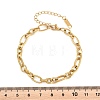 304 Stainless Steel Link Chain Bracelets for Women BJEW-A161-01C-G-3