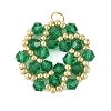 Imitate Austrian Crystal Bicone Glass Beaded Pendants PALLOY-MZ01394-01-1