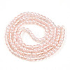 Baking Paint Transparent Glass Beads Strands DGLA-N011-6mm-03-2