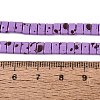 Spray Painted Synthetic Non-magnetic Hematite Bead Strands G-T124-02H-1-4