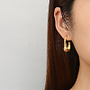 304 Stainless Steel Twist Oval Stud Earrings IT7709-1-3