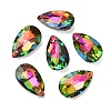 Faceted Teardrop Glass Pendants GLAA-O008-B19-2
