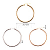 304 Stainless Steel Hoop Earrings EJEW-YW0001-01E-3
