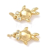 Brass Micro Pave Cubic Zirconia Charms KK-A291-12E-G-1