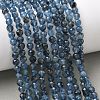 Natural Devil Blue Aquamarine Beads Strands G-P629-A02-04-1