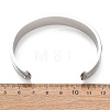 304 Stainless Steel Grooved Bangle Base SA-CBACA70-03P-5