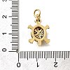 Brass Micro Pave Cubic Zirconia Pendants KK-B128-05G-3