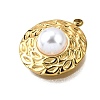 Plastic Pearl Pendants STAS-Q360-03I-G-2