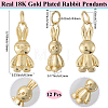 12Pcs Brass Pendants KK-BBC0019-16-2