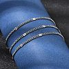 12Pcs 2.2MM 304 Stainless Steel Textured Twisted Chain Necklaces for Men Women NJEW-H093-20P-04-2