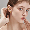 12Pcs 3 Styles 304 Stainless Steel Cuff Earrings EJEW-HS0001-36G-5