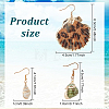 3 Pairs 3 Styles Natural Shell Dangle Earrings EJEW-AN0002-76-2