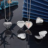 Unicraftale 10Pcs 304 Stainless Steel Locket Pendants STAS-UN0026-26-3