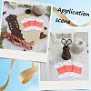 80Pcs Bone Shape Paper Thread Winding Boards SENE-SC0001-09A-5