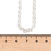 4MM Brass Textured Rolo Chain Necklaces for Men Women NJEW-L012-05S-5