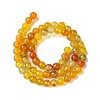 Dyed Natural Dragon Veins Agate Beads Strands X-G-C068-6mm-15-5