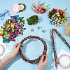 16Pcs Cloth Artificial Carnations Flower Bouquet AJEW-OC0016-36-3