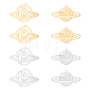 8Pcs 4 Style 201 Stainless Steel Pendants STAS-DC0001-54-1