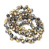 Electroplate Glass Beads Strands EGLA-D030-17Z-4