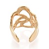 Ion Plating(IP) 304 Stainless Steel Cuff Open Rings for Women RJEW-N052-19G-3