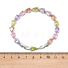 Platinum Tone Brass Micro Pave Cubic Zirconia Tennis Bracelets BJEW-B160-07P-6