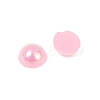 Electroplated Opaque Flat Back Resin Cabochons RESI-XCP0002-45D-2