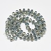 Electroplate Glass Beads Strands EGLA-Q083-8mm-D09-2