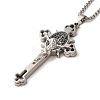 Gothic 201 Stainless Steel Pendant Necklaces NJEW-K260-01P-2