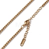 Ion Plating(IP) 304 Stainless Steel Box Chain Necklace for Men Women NJEW-K245-020A-2